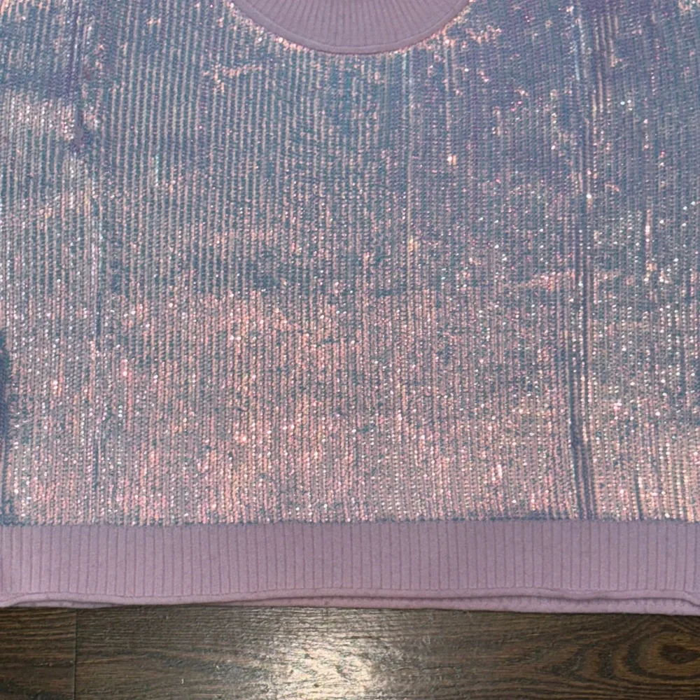 Anthropologie The Goldie Crew-Neck Cashmere Blend Sequin Sweater - Picture 7 of 12